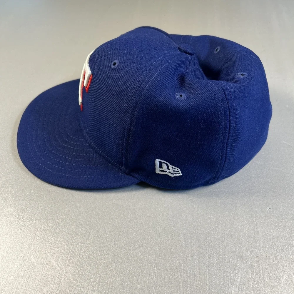 Texas Rangers Hat Cap Fitted Mens 7 1/2 on field‎ MLB Blue Baseball New Era